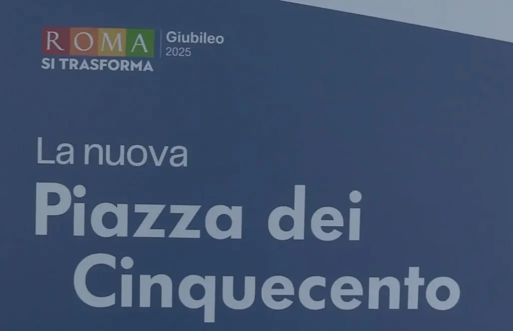 Giubileo, riapre Piazza dei Cinquecento a Roma